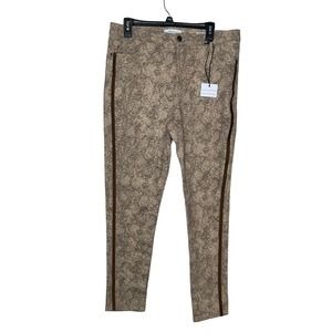 Skinny Girl Women Jeans Broadway Hi-Rise‎ Skinny Stripe Snake Print 31 Long  NWT